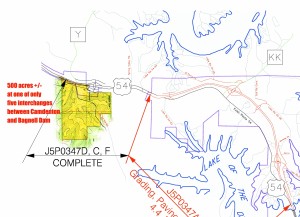 Hwy 54 Expressway Map Zoomed       